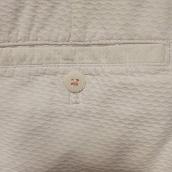 Lilly Pulitzer White Textured Short Women Euro Summer Vacation Clean Girl Size 2 - Picture 6 of 8